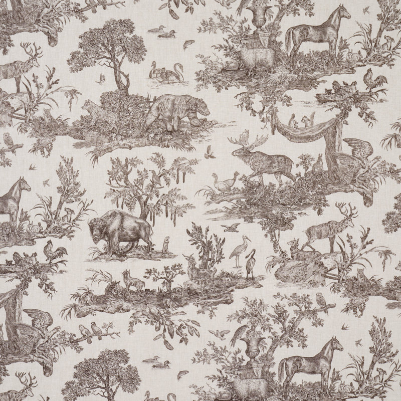 Tissu Western Toile, Carbone