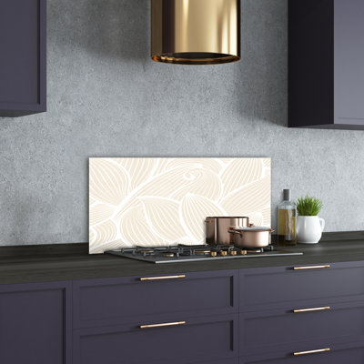 Thainara 50cm W x 100cm L Glass Peel and Stick Panel