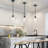 Aguilera 1-Light Apple-Shaped Water Glass Pendant Light for Kitchen Island, Dining, 9.1" W, E26 Base-1862510485