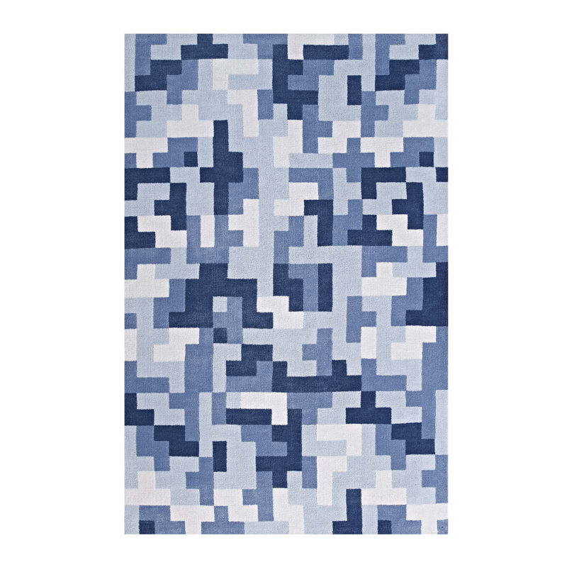 Modway Andela Interlocking Block Mosaic Area Rug, Rectangle 5'x 8'