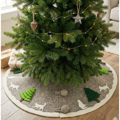 Jupe d'arbre en laine / feutre