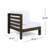 Wood Arm Chair In White, 30.36 In. Deep, Wide, 25.74 Tall, 41.54 Lb White -L Made From Wood, 30.75 Package Width, Height, Depth