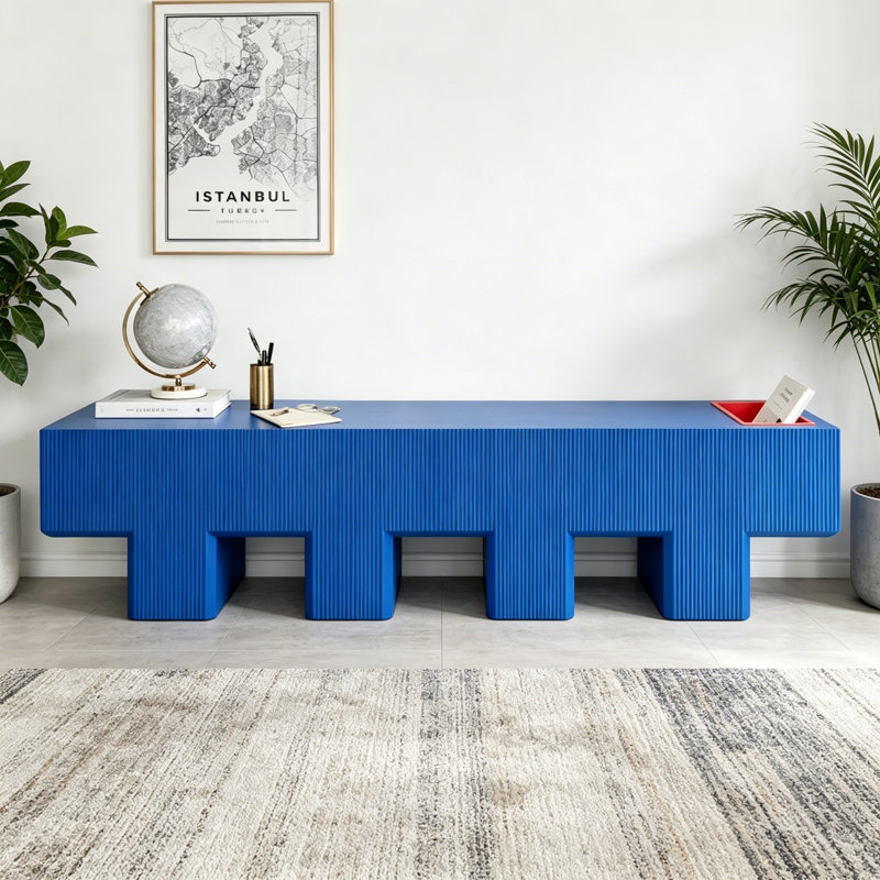 Meuble télé simple, léger, créatif et luxueux, Bleu