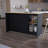 Mercury Kitchen Island With Spacious Countertop, Double Door Cabinets, And 2 Open Storage Shelves-42915800