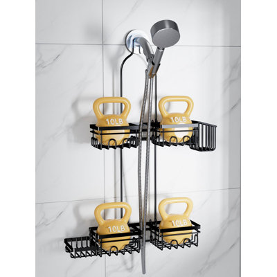 Serviteur de douche suspendu pour pommes de douche à main, organisateur de douche suspendu antirouille