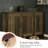 Rustic Farmhouse Entryway Cabinet: 3-Door Shoe Storage with 6 Adjustable Shelves | Ventilated Credenza for Boots, Sneakers & Home Decor | Multipurpose Hallway, Living Room Furniture with Anti-Tip Safety