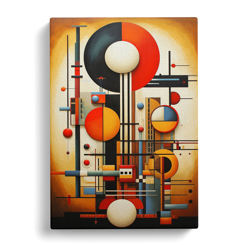 Bauhaus Deco - Wrapped Canvas, 50cm H x 35cm W x 3cm D