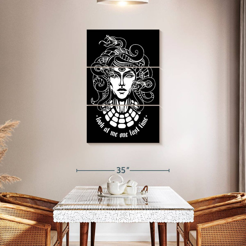 Kelan Medusa Quote, 45" H x 28" W