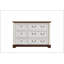 Commode 6 tiroirs de style campagnard en bois massif durable au design rustique avec beaucoup de rangement pour les chambres et les salons