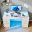 Computer Desk with Built-In Electrical Outlet-176581613