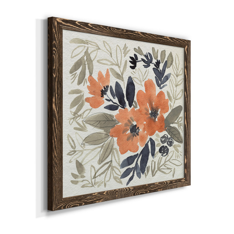 «Sienna & Paynes Flowers I-Premium», toile encadrée - prête à être accrochée, H 20 po x l 20 po x P 1,5 po