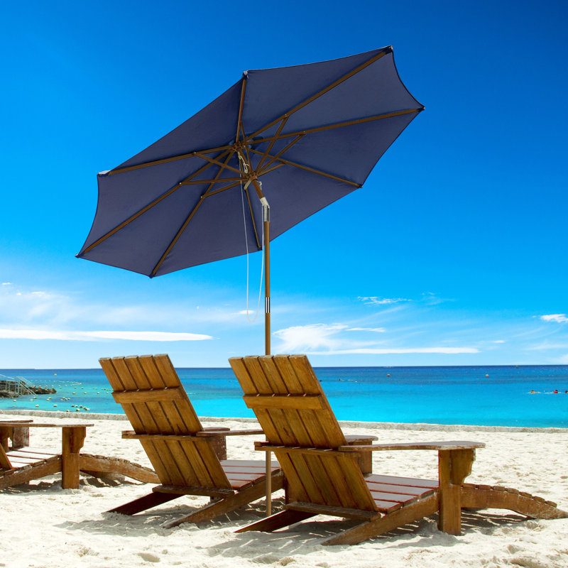 Parasol de marché 9 pi Coleford, Bleu marine