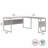 Hybrid L-Shaped Computer Desk Office Set in Platinum Gray - Reversible-1344717760