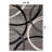 Devonshire Abstract Gray/Black/Ivory Area Rug-1688618120