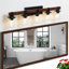Applique murale de salle de bain 35 lumières rustique 35 po avec abat-jour en verre et accent de bois, luminaire de maison de campagne moderne (sans ampoules)-260806696-260806702