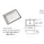 Lavabo en céramique blanche de 18 po x 12 po avec trop-plein - encastré, élégant, pour plusieurs endroits, encastré blanc, design élégant, faible absorption d'eau