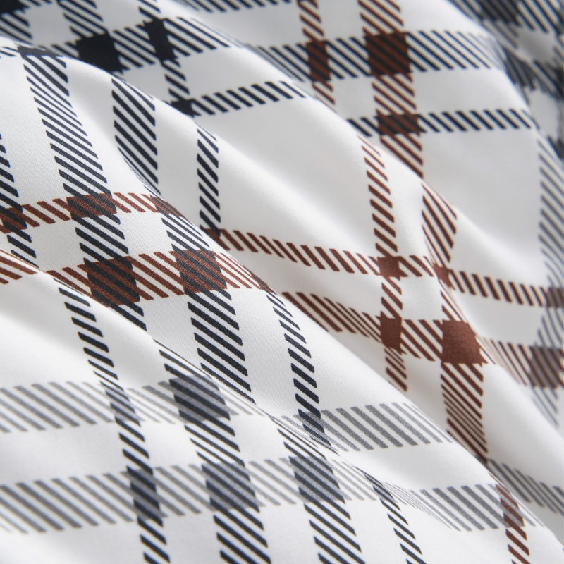 Lucky Brand Camper Plaid Duvets, King Duvet Cover + 2 King Pillow Shams