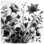Tapisserie murale monochrome à motif botanique - décoration murale florale