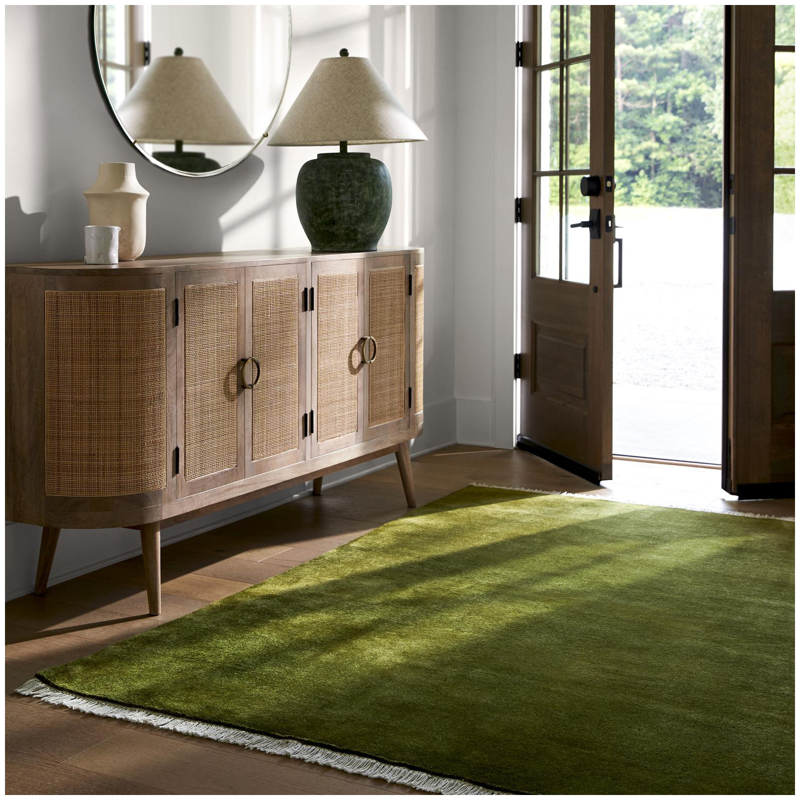 Clio Wool Area Rug, Rectangle 5' x 7'6"