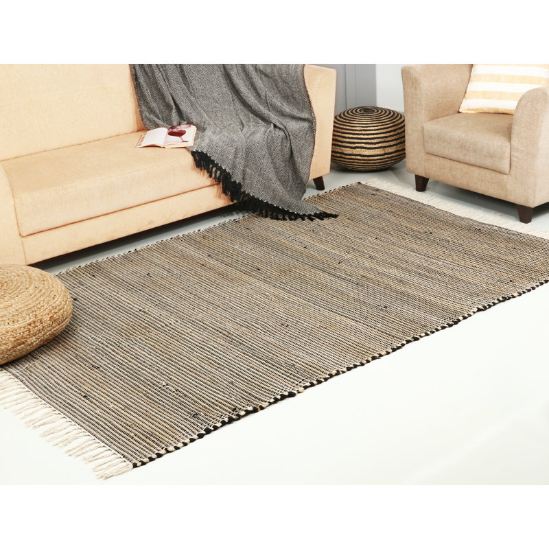 Antranigian Black Hand Woven Area Rug, Rectangle 150 x 230 cm