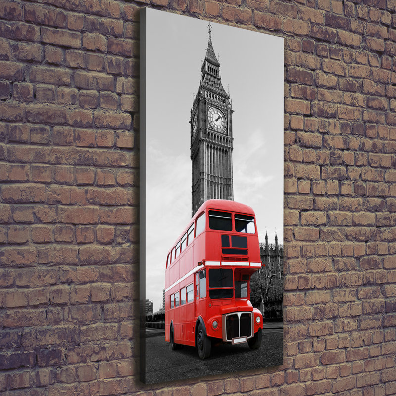London Bus - Wrapped Canvas Print
