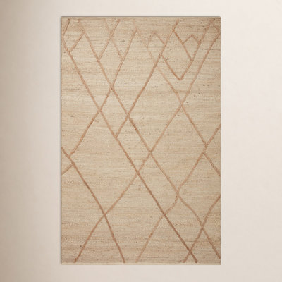 Albemarie Ivory Natural Hand-Woven Geometric Rug