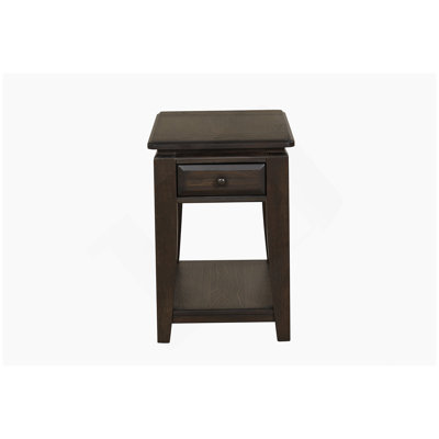 Traditional Chairside Table W/ Storage