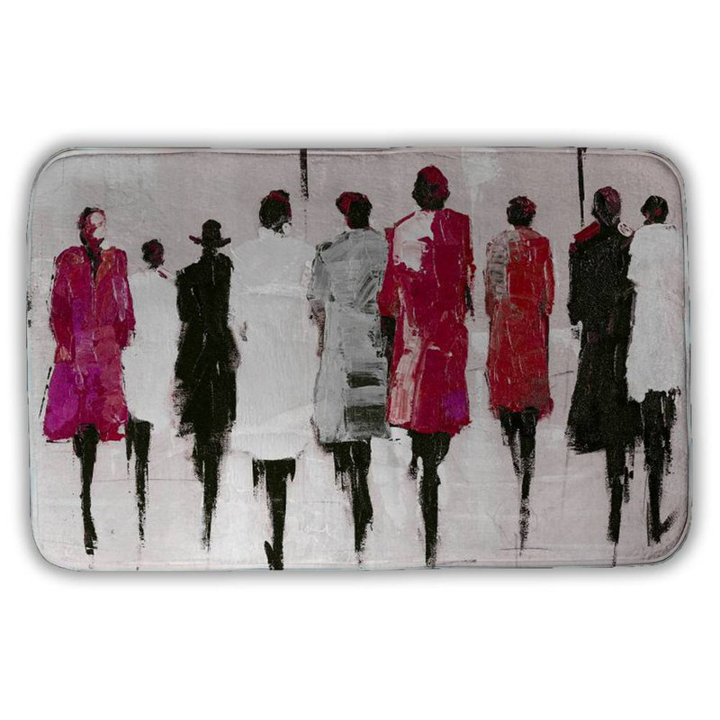 Walk Bath Mat with Non-Slip Backing - Quick Dry Memory Foam Bathroom Rug - Absorbent - Modern Plush Spa-Style - Machine Washable