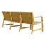 Canapé 3 places intérieur / extérieur 1 pièce en PP imperméable - ensemble de conversation pour patio facile à assembler-221805726