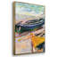 Trois bateaux de pêche à l'Eretrat par Monet, reproduction sur toile 3 pièces-2027358216-2027358219