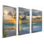 "Tides And Sunsets" par Mike Calascibetta, reproduction sur toile flottante 3 pièces-62940553