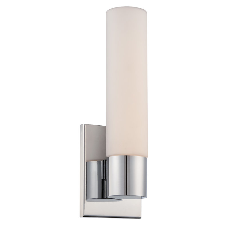 Elementum 1 - Light LED Flush Mounted Sconce, 2700, Chrome