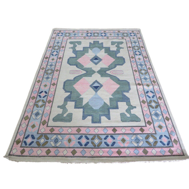 Tapis ivoire unique de 9 pi 9 po x 13 pi 8 po