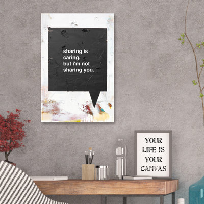 Sharing Is Caring by Kent Youngstrom - Wrapped Canvas Print