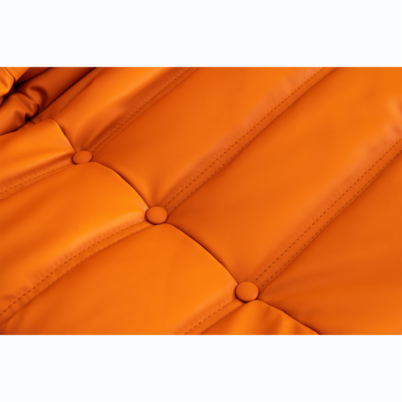 Fauteuil inclinable Fani, Similicuir orange