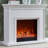 White Solid Wood Electric Fireplace-1699792200-1699792201