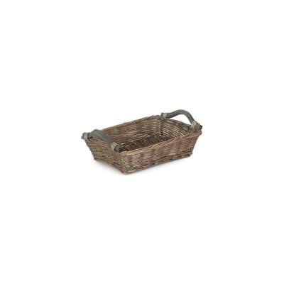 Borger Wicker Storage Tray Basket