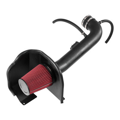 Admission d'air froid, système d'admission d'air froid de 3,94 pouces + bouclier thermique compatible avec Cadal Escalade 2015, Chevy Sub Urban / Tahoe / Silverado, GMC Yukon / Sierra, ensemble de filtre à haut débit pour améliorer la puissance