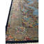 Tapis perse multicolore en soie pure noué à la main 7 pi 11 po x 11 pi 7 po