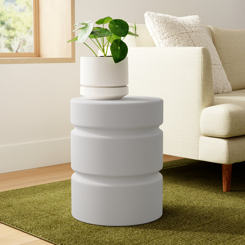 Brainard End Table, White