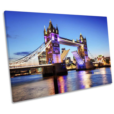 Z0634 Tower Bridge London Sunset - Wrapped Canvas Print