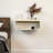 Kija Minimalistic Metal Floating Nightstand – Wall-Mounted Bedroom Side Table - White-1555718204
