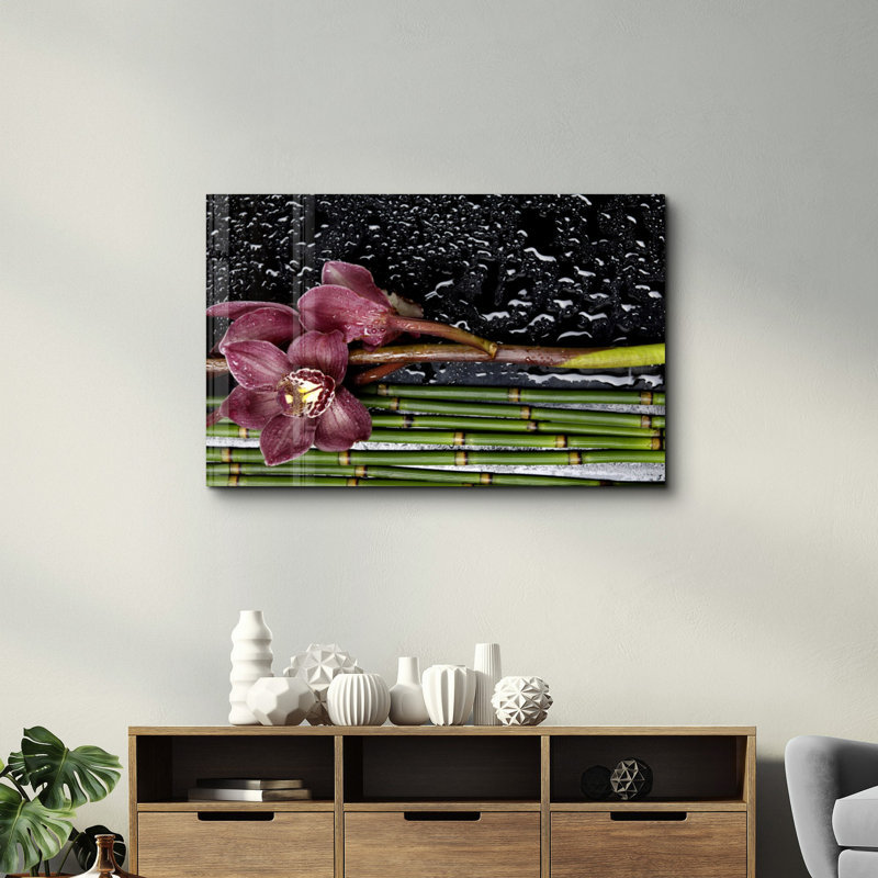 Elegant Tempered Glass Wall Art Painting, 13.8 x 21.7 inches | 100% Tempered Glass, Thickness: 0.16 inches | UV Printed for Vibrant Colors | Perfect for Home Decor, Living Room, & Office Spaces