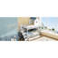 Lit simple au-dessus d'un lit superposé blanc, maison et tiroir, escalier avec espace caché, système à DEL, conception texturée à vagues, pour espaces partagés Lit superposé, conduit, escalier compact, espaces de sommeil-129996483
