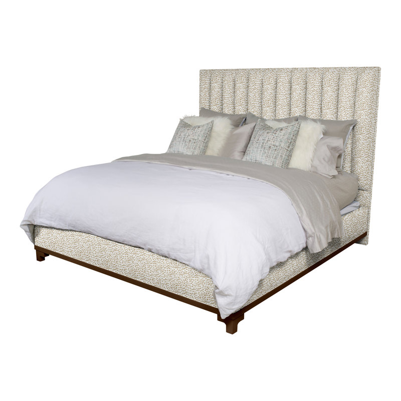 Jemma Upholstered Bed, King, Worthy Snow, Dove Gray