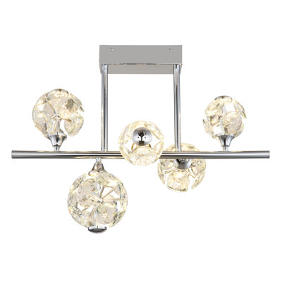 Crystal LED Flush Mount
