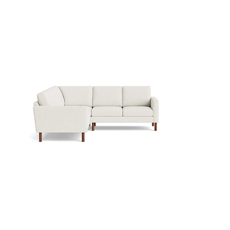 Laguna Sectional, Left Hand Facing, Velvet - Beige