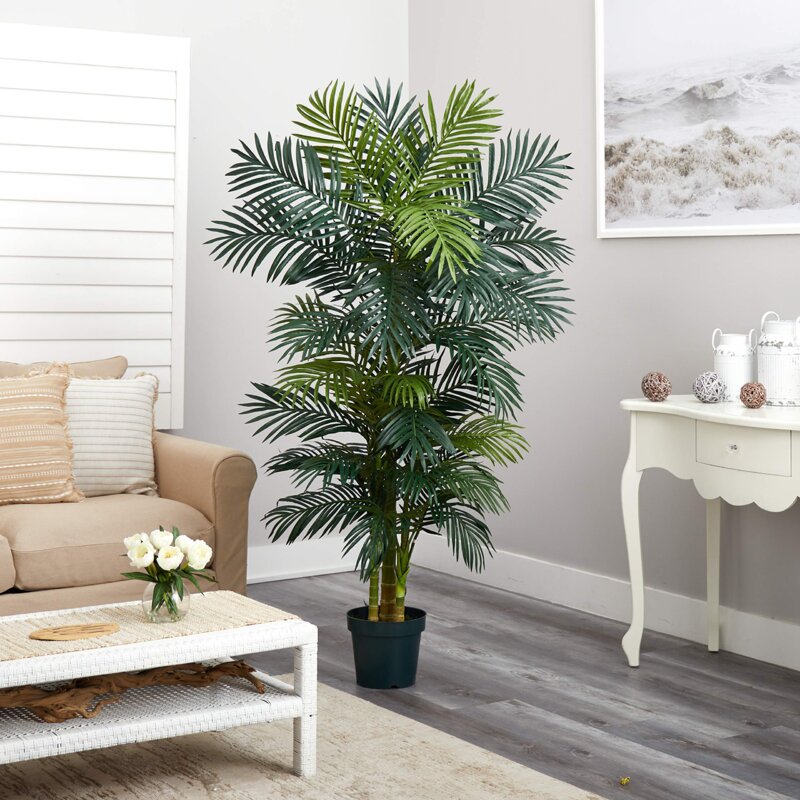 Primrue 78'' Faux Palm Tree in Pot & Reviews | Wayfair