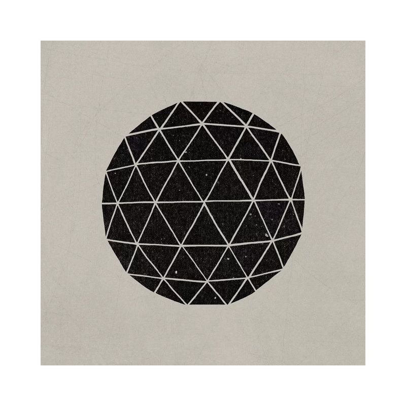 Dark Geodesic by Terry Fan - Gallery-Wrapped Canvas Giclée on Canvas, 30.48 cm H x 30.48 cm W, Canvas