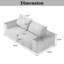 Canapé moderne 2 places avec causeuse à compression en velours côtelé et 2 coussins-2019612005